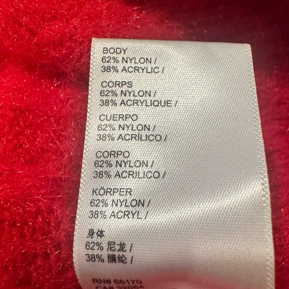 Urban Outfitters V-Neck Ribbed Button Front Cardigan Sweater Red in Size M - Picture 5 of 11